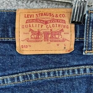 Vintage Levi's 512 Slim Fit Tapered Leg‎ Y2K Womens Size 8 Petite M READ